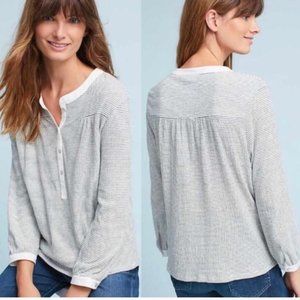 Anthropologie Dolan Ferry Striped Henley Top S